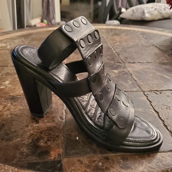 Rag & Bone Black Gladiator Platform Sandal Size 37 - Picture 3 of 8